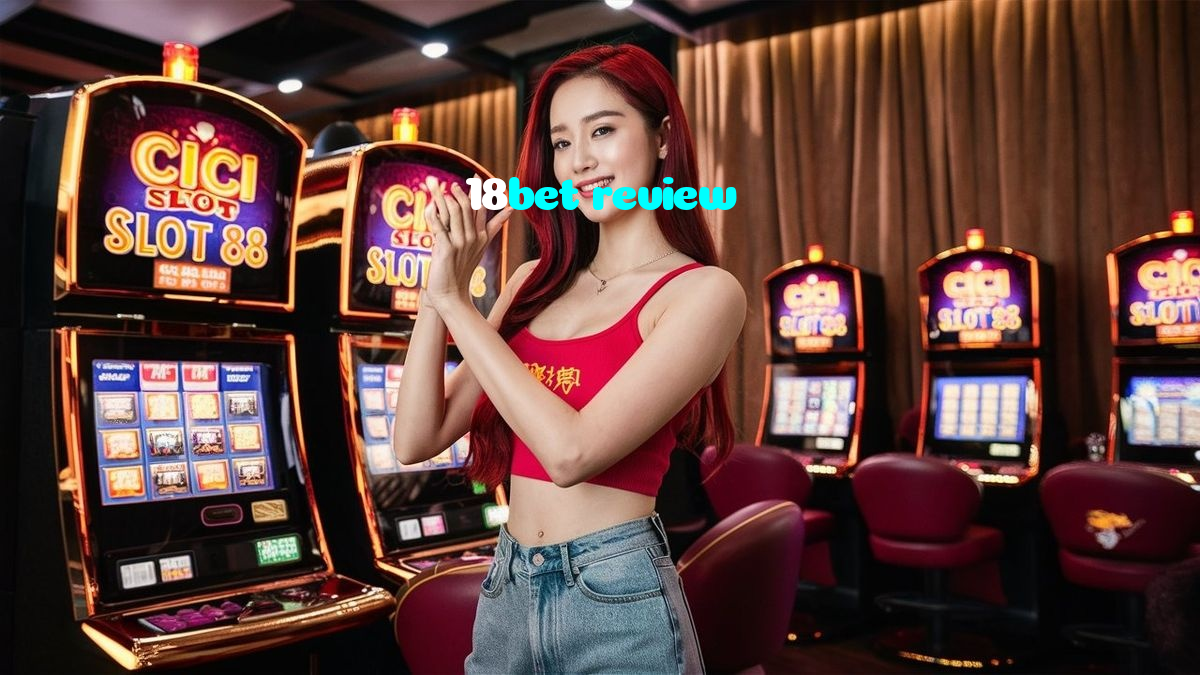18bet review casino presented on mobile device in Pakistan with slots and live games